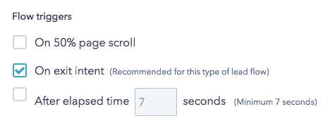 Hubspot lead flow trigger setup