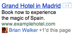 Google +1 Button on AdWords