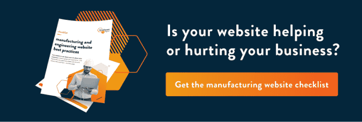 Get the manufacturing website checklist